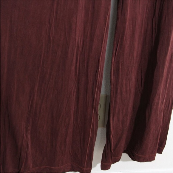 Lululemon Principal Dancer Jumpsuit *31" Midnight Maroon Cupro Sleeveless Sz 12 - Picture 5 of 13